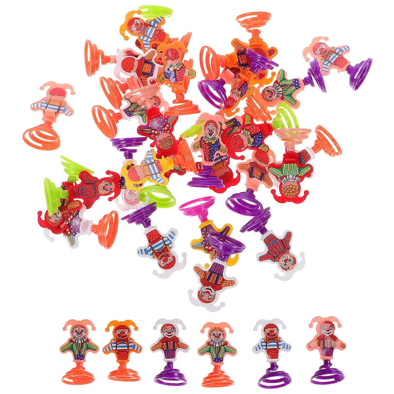 Jumping Toy Spring Mechanism Home Play Plastic for Preschool Children 50Pcs