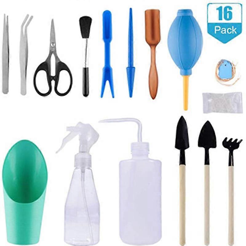 16Pcs/set Garden Planting Tools Succulent Planting DIY Tools Set Transplant
