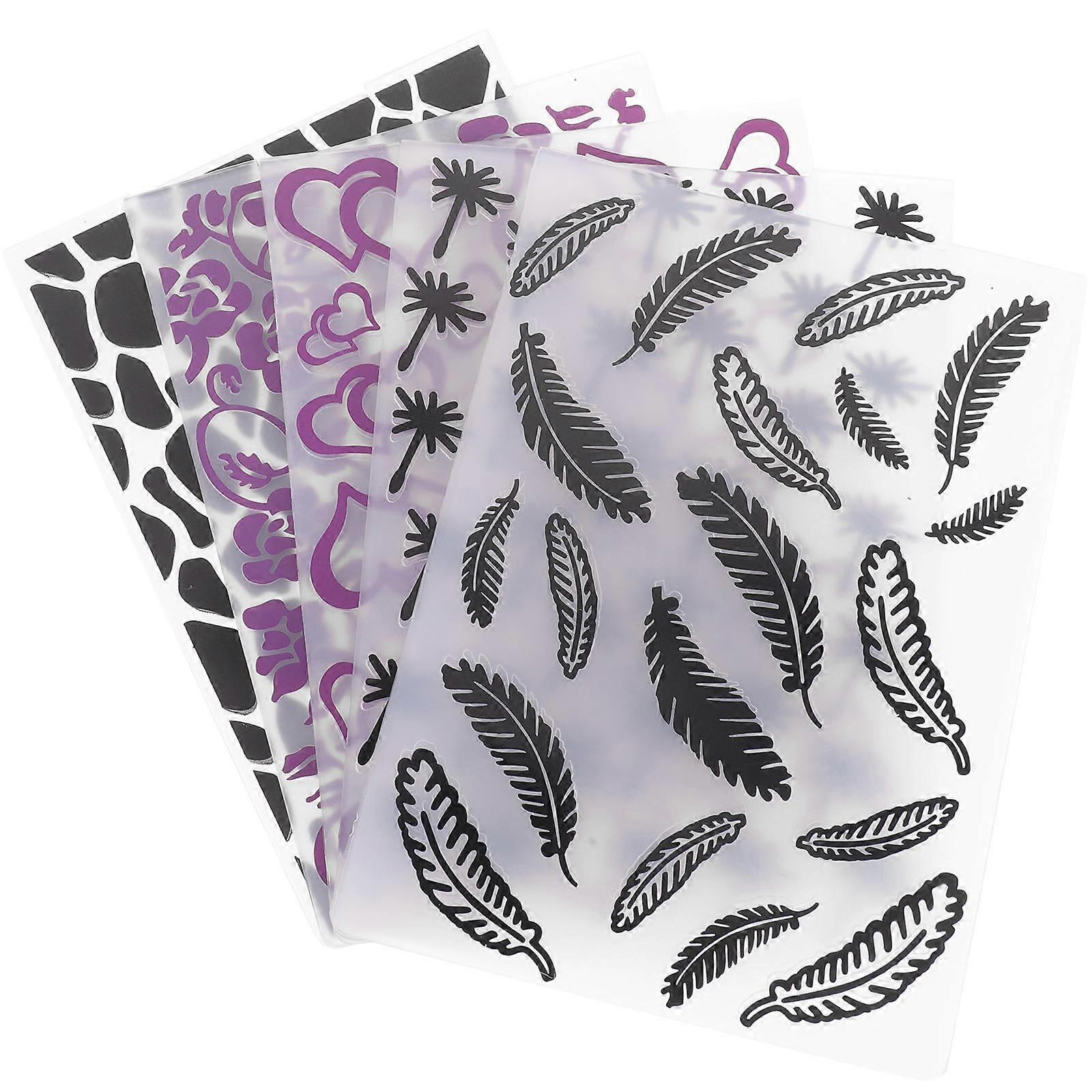 Embossing Tool Plastic Folder for Photo Albums Assorted Color 5Pcs