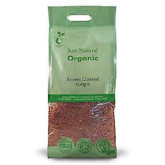 Just Natural Organic Organic Brown Linseed 500g - 3 Pack