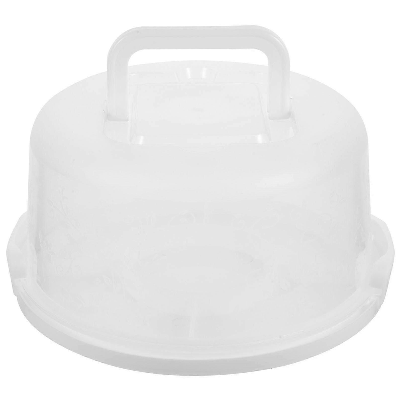 Reusable White Cake Box & Portable Bread Carrier for Parties, 25 x 13 cm