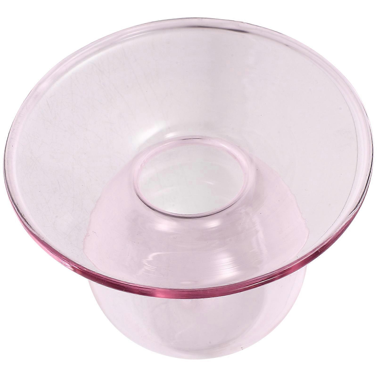 Dessert Bowl for Ice Cream Clear Glass Cup for Buffet Occasion Elegant Design Pink Glass Material 1Pack