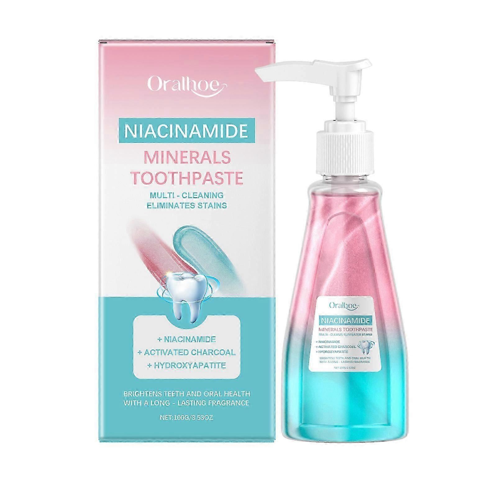 Oralhoe niacinamide toothpaste, gentle and refreshing cleaning, tooth stains, bad breath, cares for tooth care toothpaste