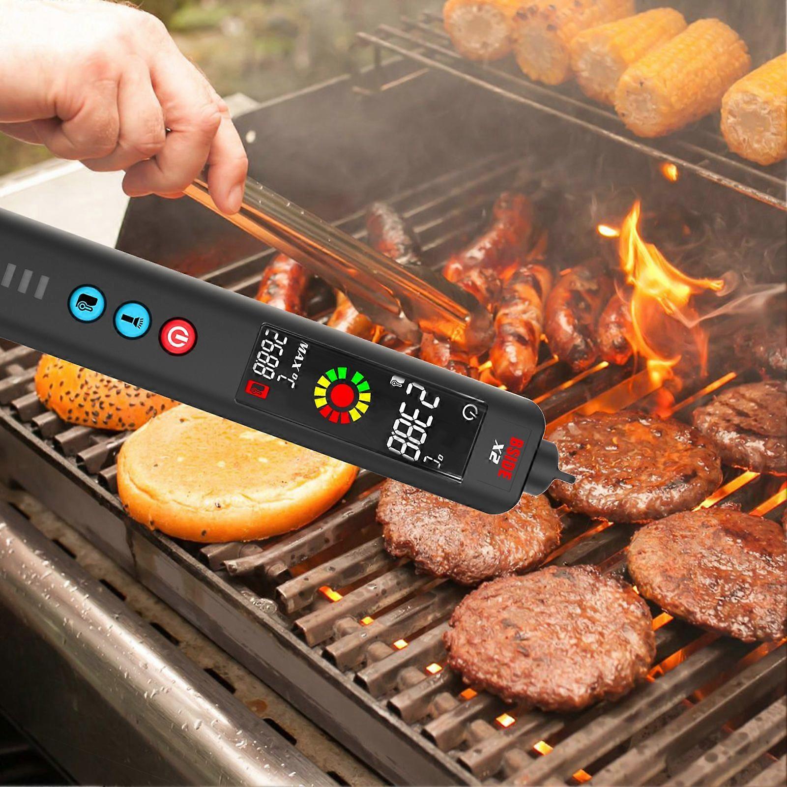 BSIDE X2 Smart Digital Multimeter Infrared Temperature Measuring LCD Screen AC DC Voltage Detector Pen LED Flashlight Accurate and Sensitive Multifunc
