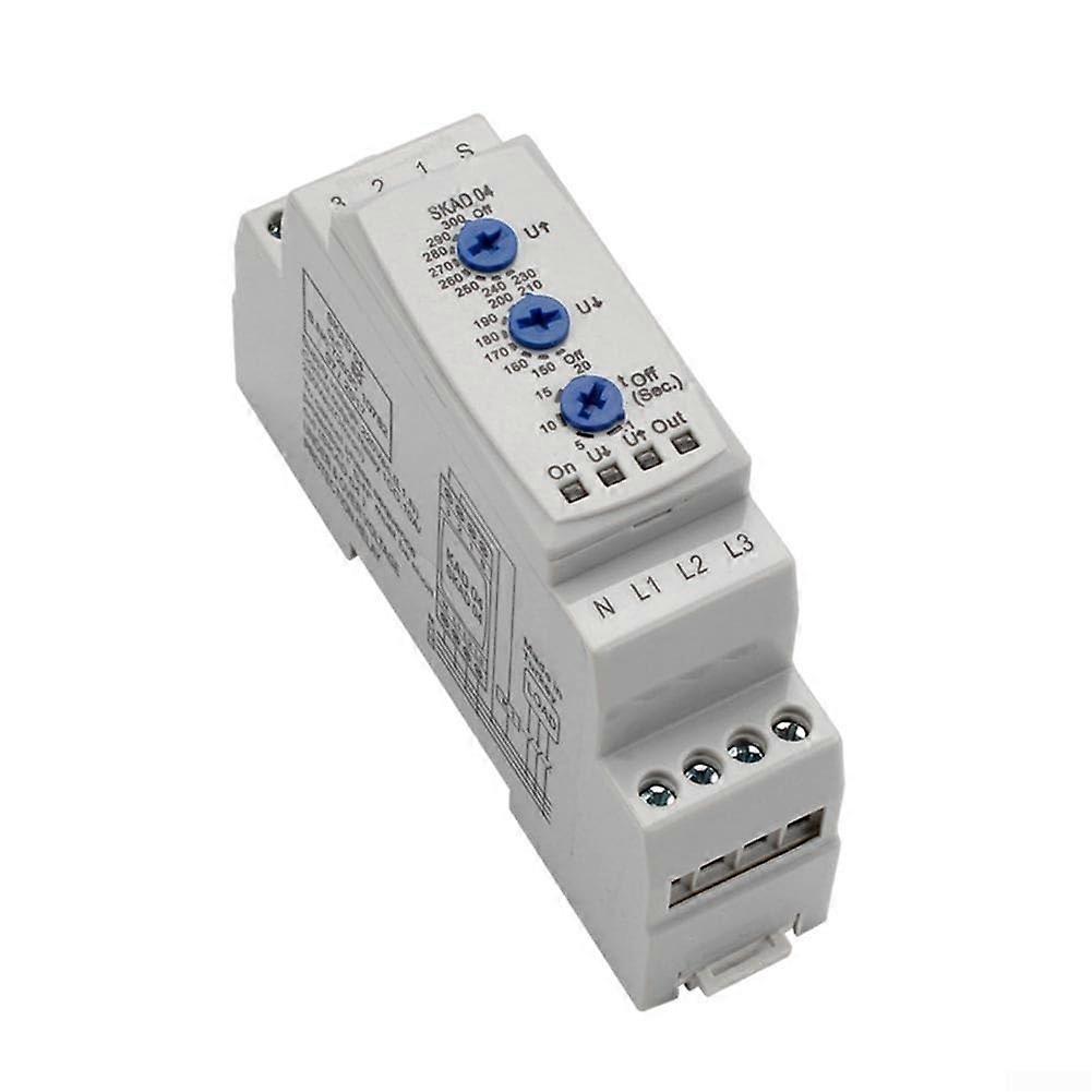 Advanced Three Phase Overvoltage Undervoltage Protector SKAD04 220VAC Model SKAD04 Three Phase Electrical Protector