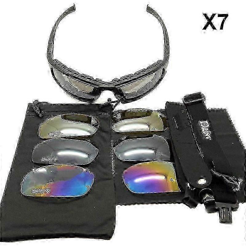 UV protection goggles for motorcycle with 4 interchangeable lenses