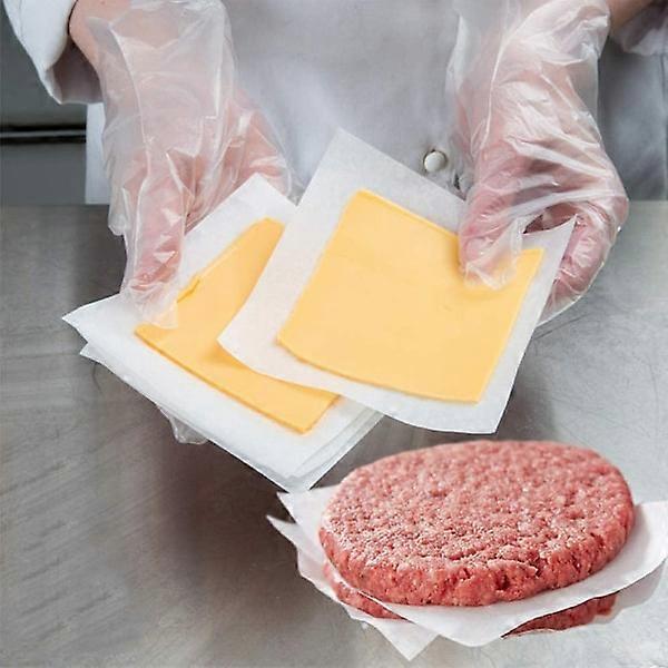 Hamburger Patty Paper - Wax Paper to Separate Frozen Pressed Patties - 200 Sheets for Easy Release from Press - Perfect for Grilling