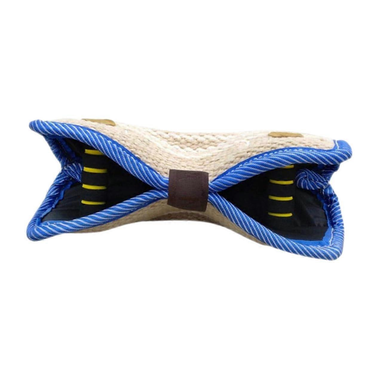 Jute Bite Pillow Dog Tug With Ergonomic Handles For Medium To Large Dogs, Durable Training Tool For German Shepherds And Rottweilers