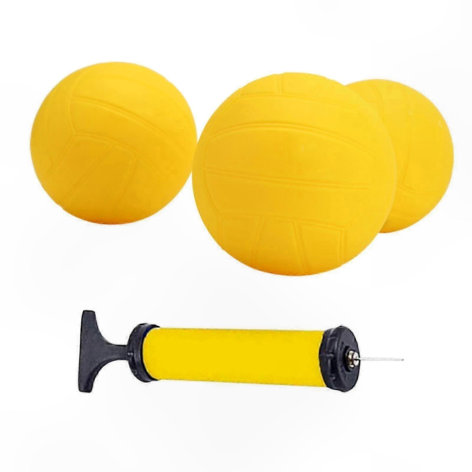 Inflatable PVC Bouncing Balls with Pump for Roundnet, Backyard, Lawn & Beach Fun