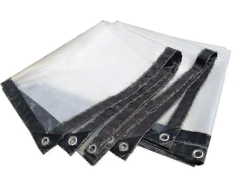 Wasserdichte Abdeckplane mit Ösen, transparent, faltbar 2*3M