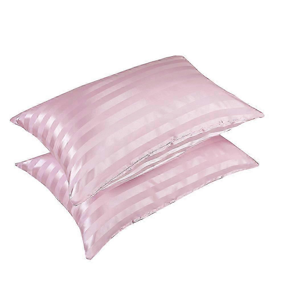 2pcs Artificial Silk Breathable Comfortable Pillowcase Pillow Case (S)