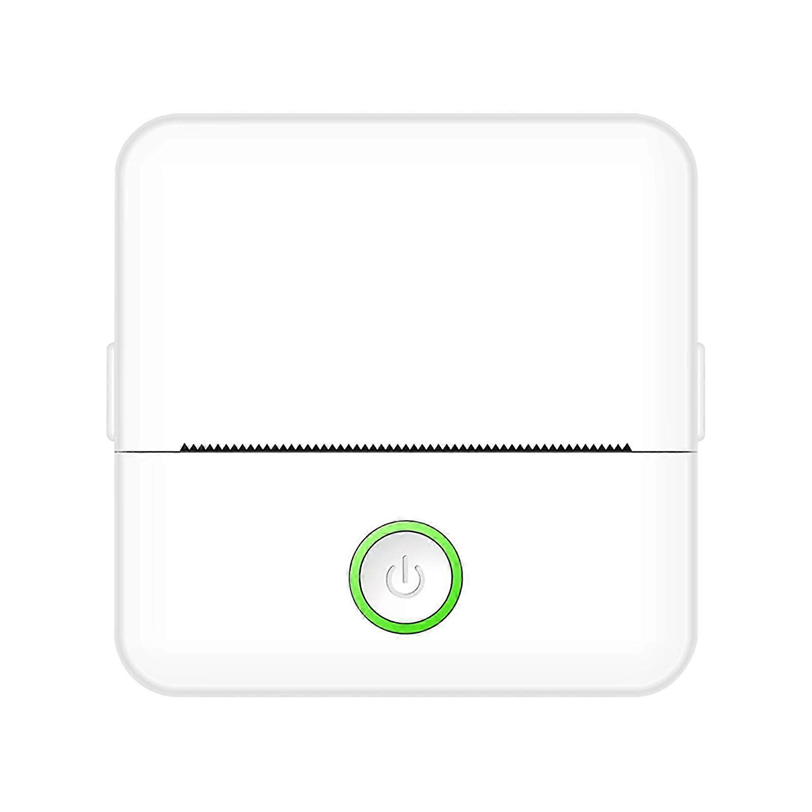 Mini Thermal Inkless Portable Printer 1200mAh White 85x85x45mm