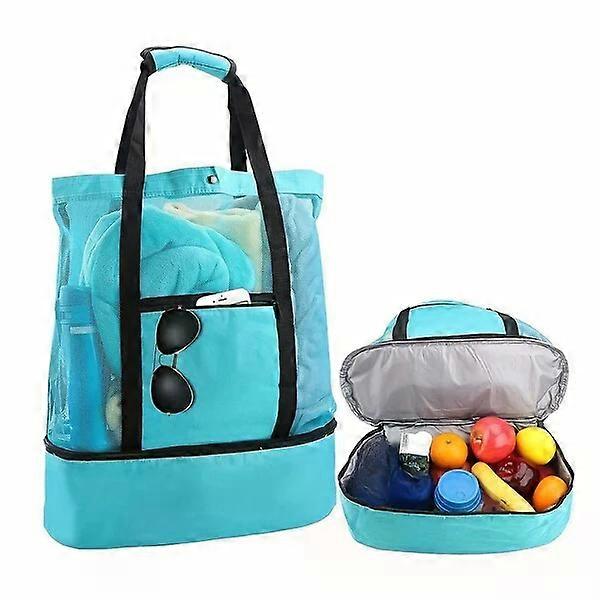 Double-layered beach shoulder backpack, lightweight, multi-functional, heat-insulating and fresh-keeping