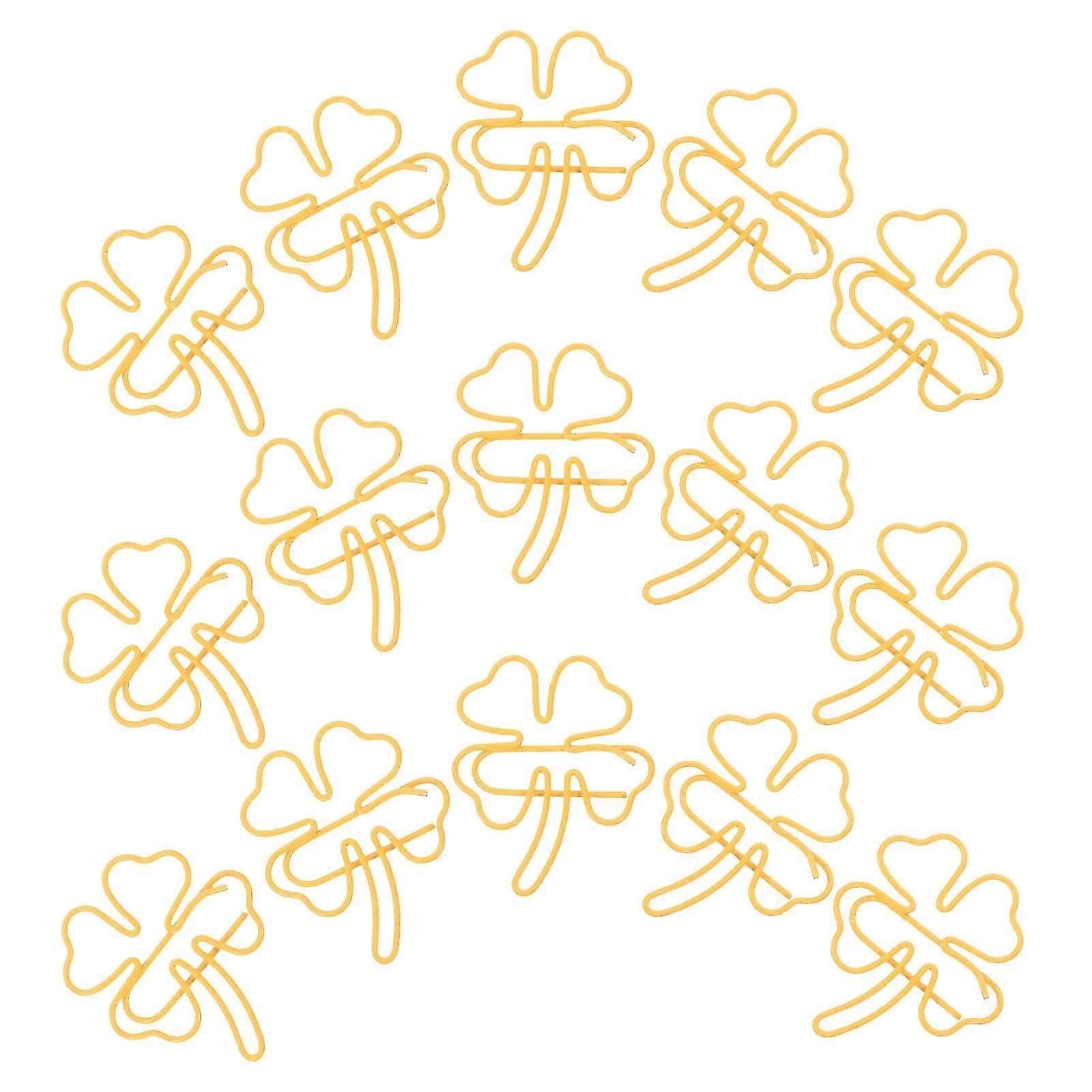 Clover Paper Clips Bookmark Office School Supplies 50Pcs