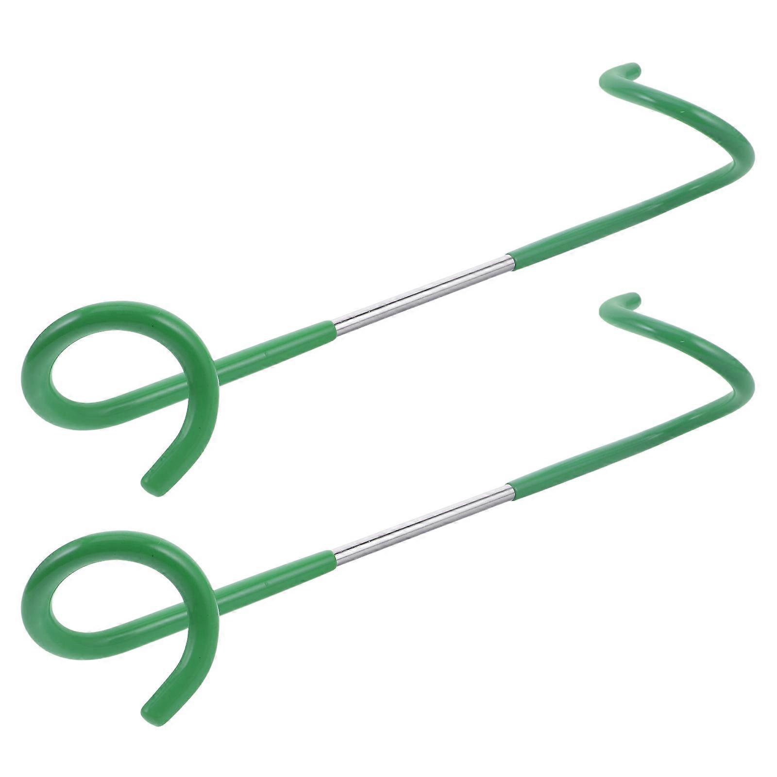 Hanging Tent Light Multifunctional Design Double Headed S Shape Hook for Outdoor Camping Hiking 26.50X6.00X5.50CM Rubber 2Pcs