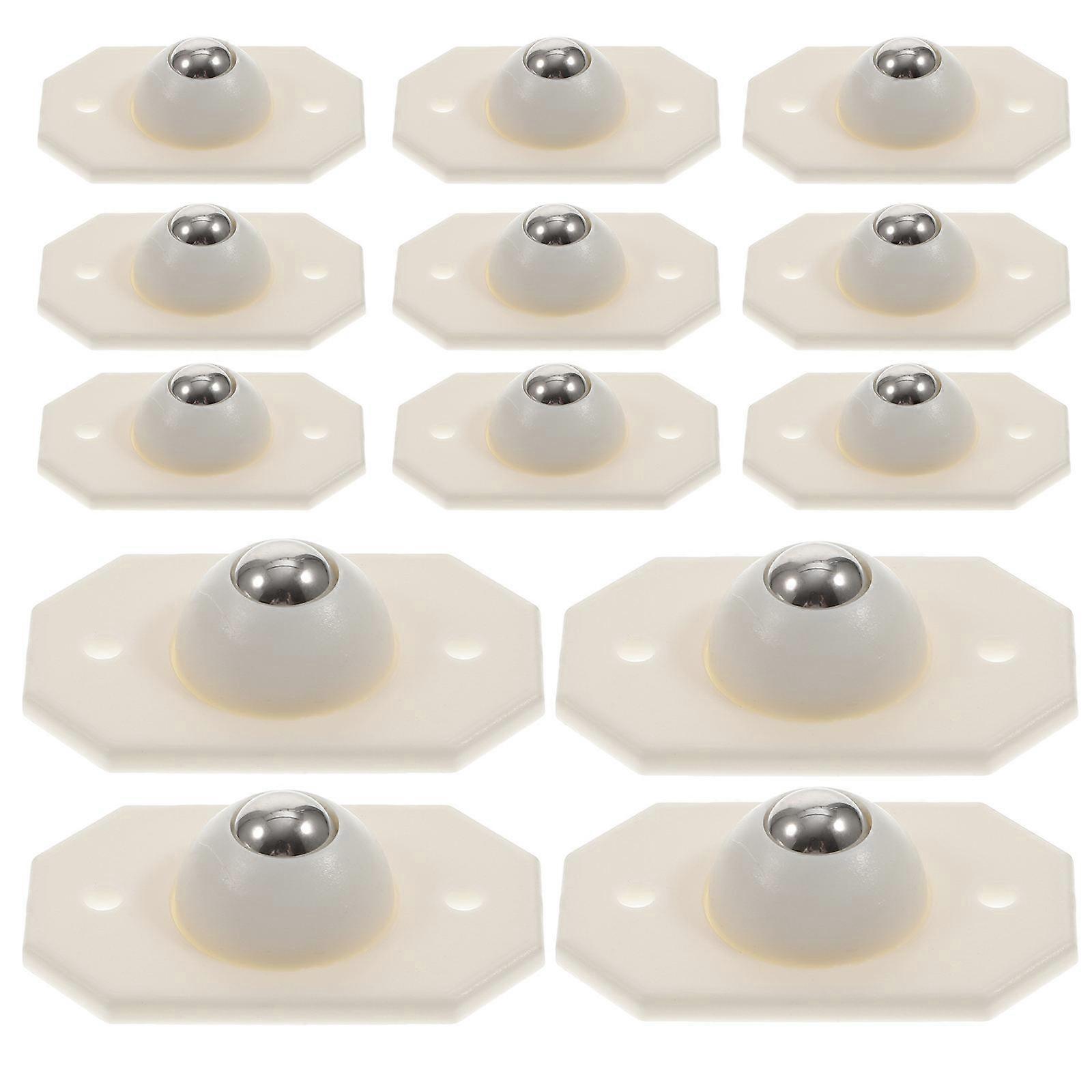 16pcs Self Adhesive Caster Wheels Mini Rollers for Storage Bins and Boxes
