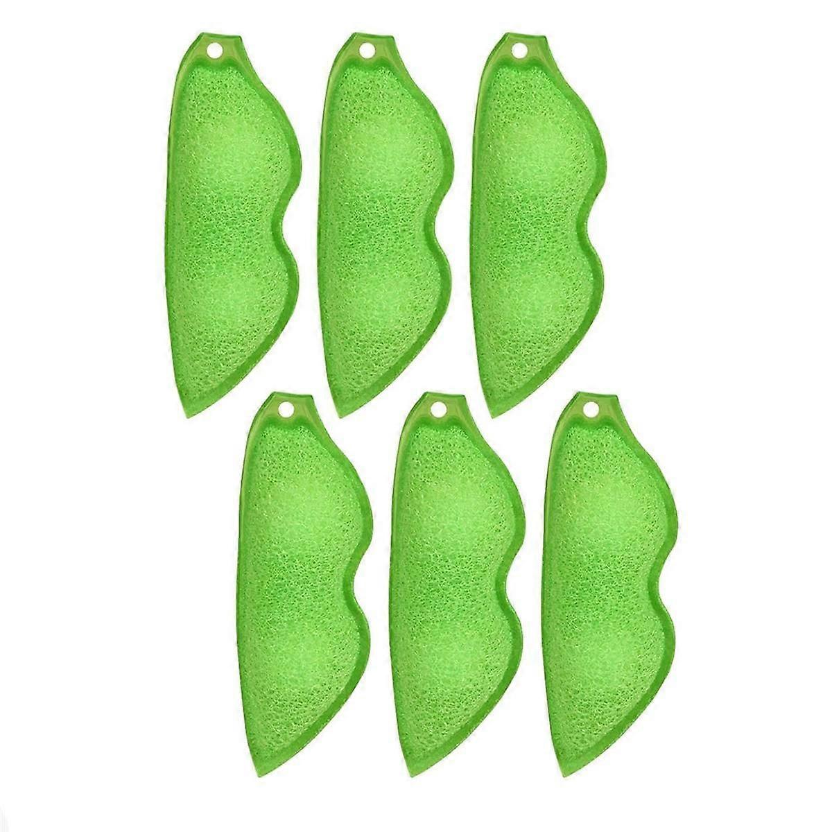 6Pcs Beans Shaped Bottle Cleaning Sponge, Beans Cleaner Reusable Bottle Cleaning Beans Sponge Inter