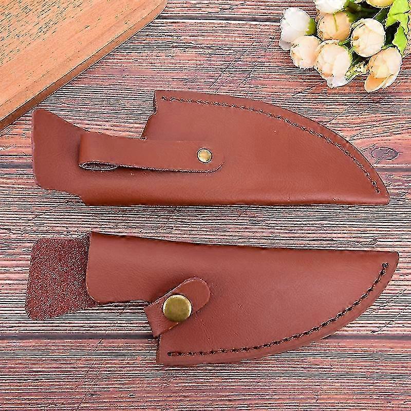 Leather Sheath for Chef and Butcher Knives - Full Tang Handle Protector