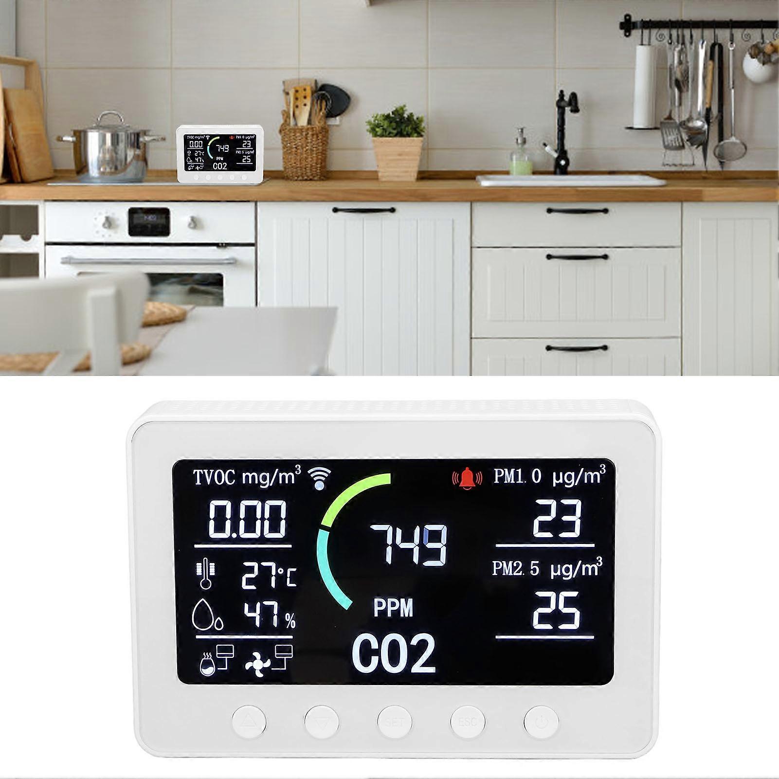 Intelligenter Luftqualitätsmonitor PT02 LCD-CO2-Temperatur-Feuchtigkeitssensor