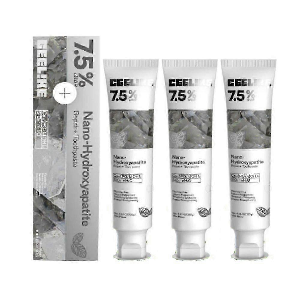 3X Hydroxyapatite Toothpaste Enamel Strengthening&Sensitivity.Whitening