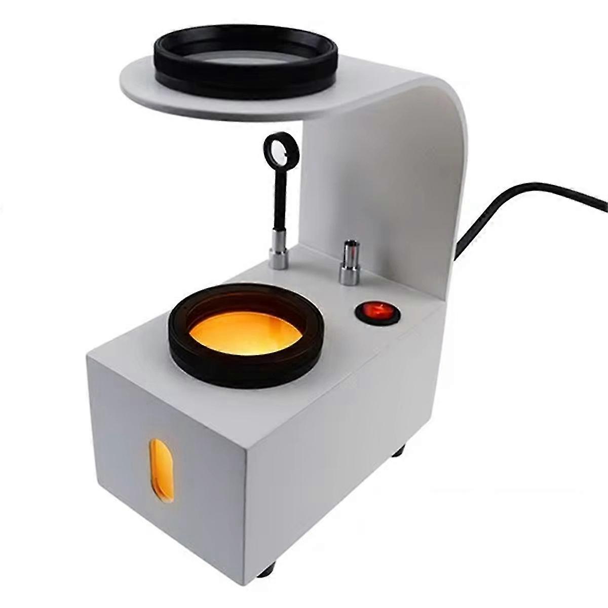 Desktop Polariscope with Built-in LED & Glass Filter for Gemstone Testing - Polarizer Tool with Loupes for Jewelry Analysis
