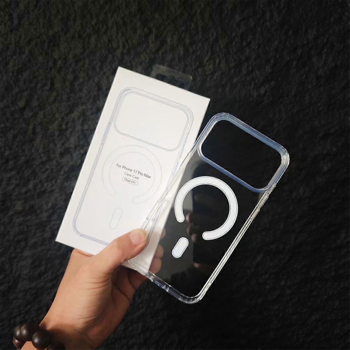 Magne Transparent Phone Case for iPhone 17/17 Pro Max with Box