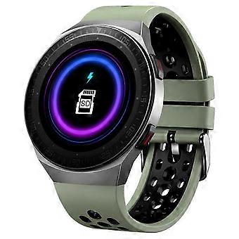 Full Circle pekskärm Bluetooth Smart Wathces IP67 Vattentäta smarta klockor (Grön)