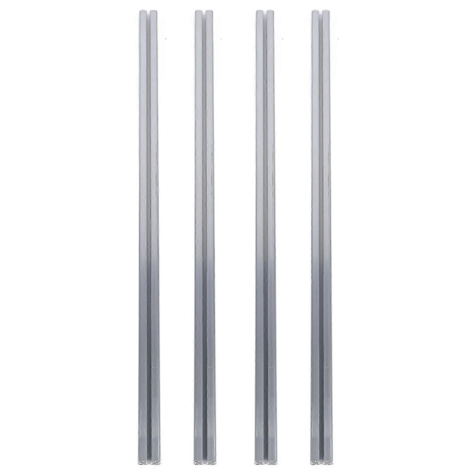 4Pcs Aluminum Extrusion Profile 4040 T Slot European Standard Anodized Linear Rail 3D Printer Part CNC DIY 39.4in 1000mm Silver