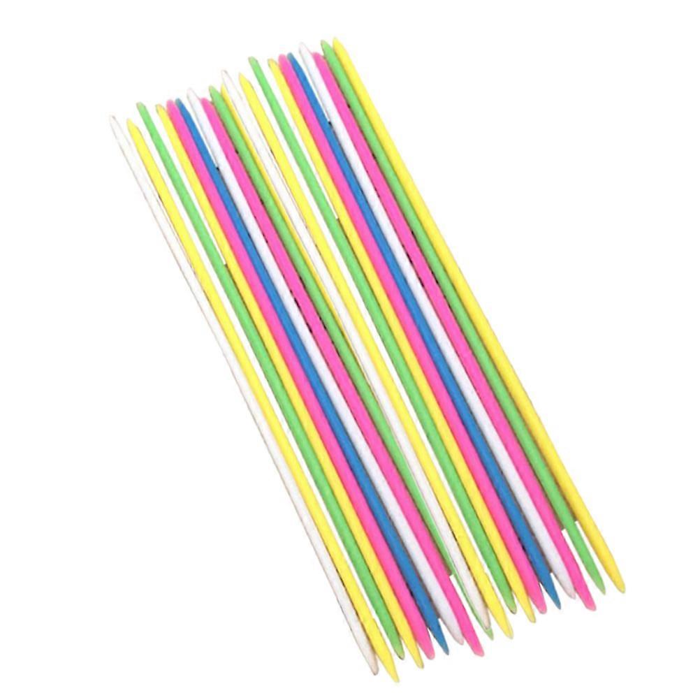 Catching Sticks Sensory Toy Pick Up Sticks Fine Motor Skills Development Family Games Bamboo Wooden Assorted Color for 30Pcs