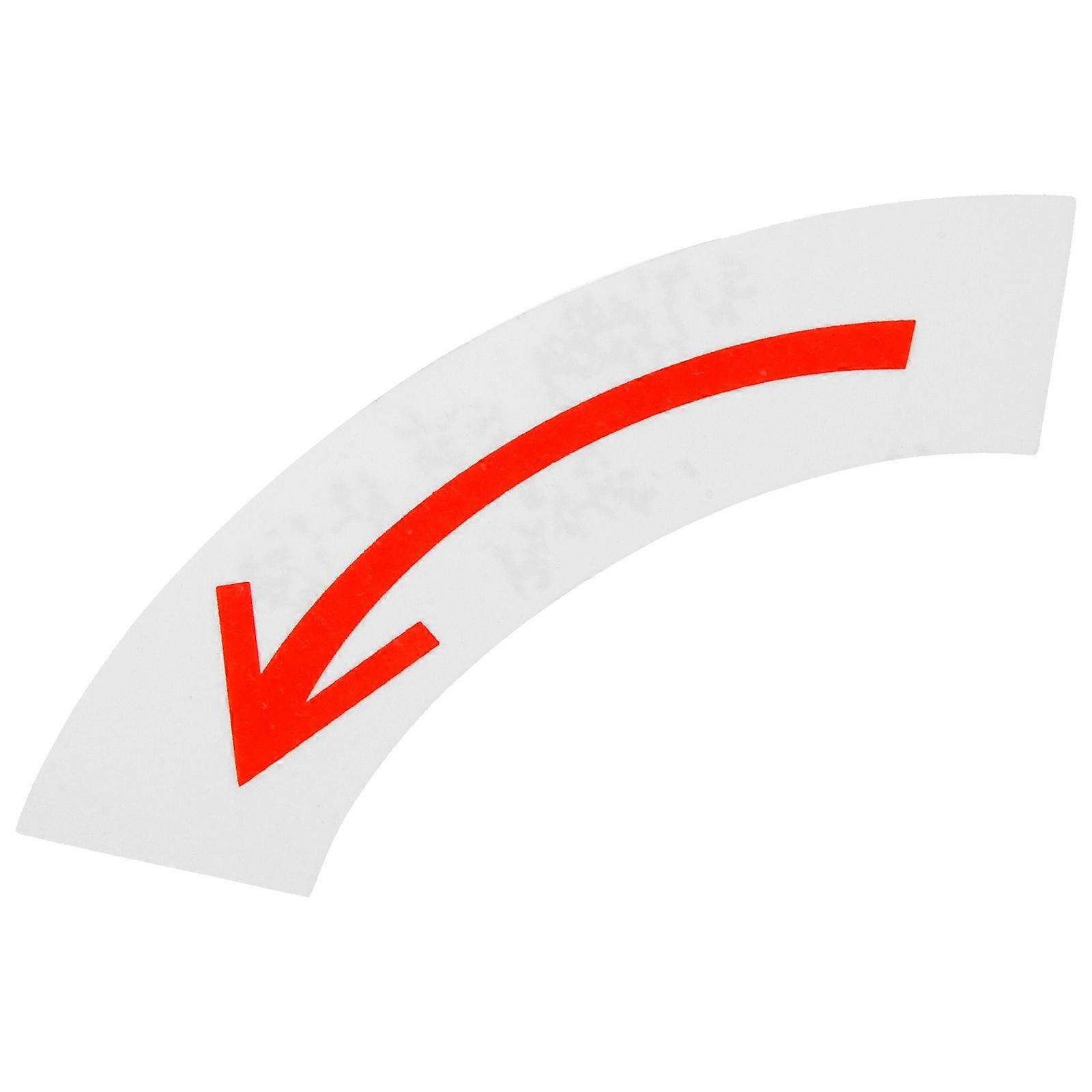Arrow Warning Sticker for Warning Directional Indicator Red Decal