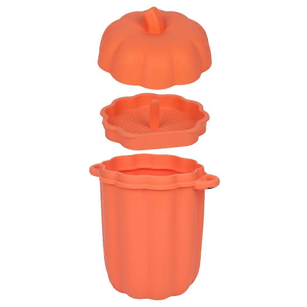 Bacon Oil Jar Silicone Container for Oil Storage 4Pcs Pumpkin Shape Set