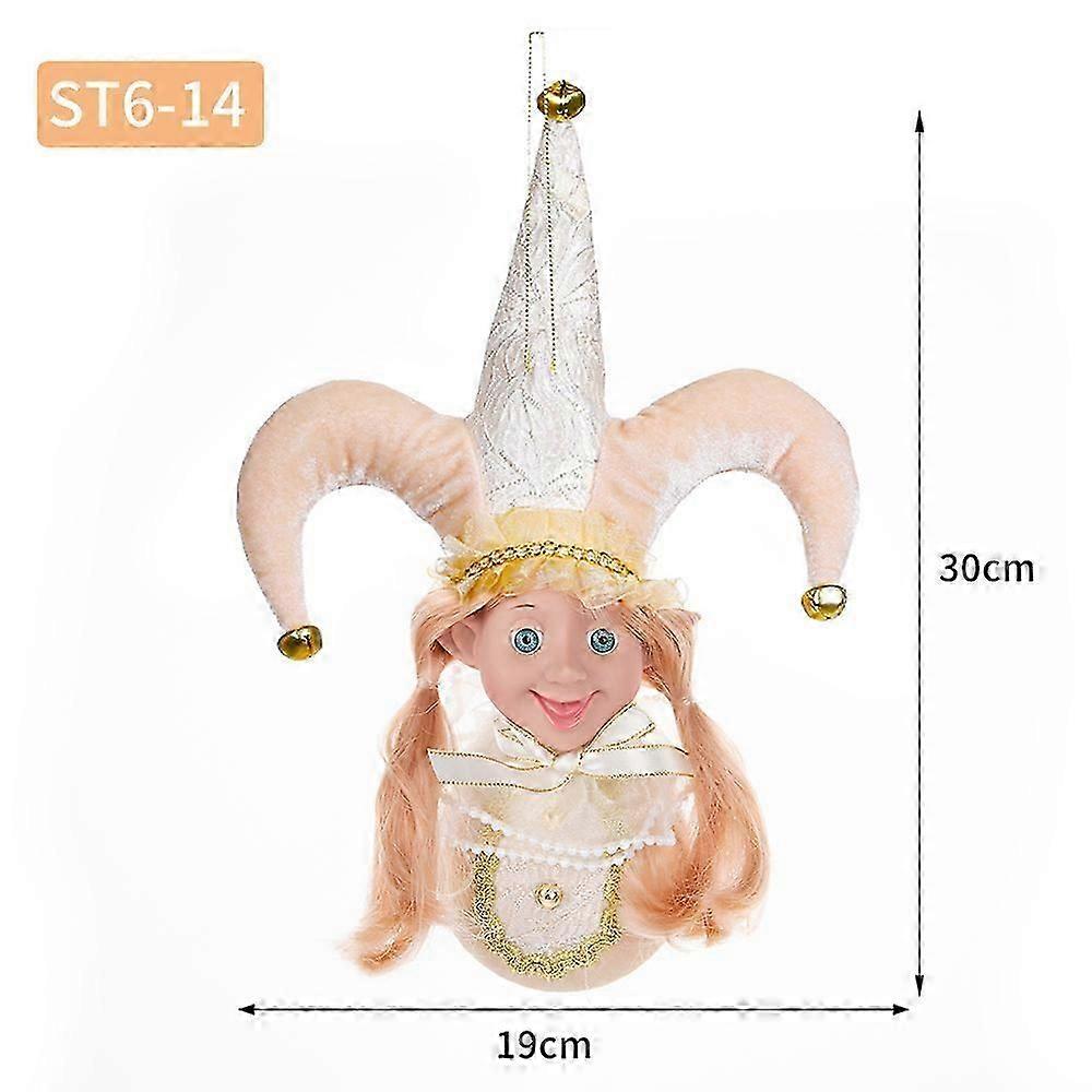 HaKeLai Elf Plush Dolls Clown Toys With Stick Christmas Tree Ornaments Xmas Hanging Decoration Holiday Navidad 2024 New Year Gifts