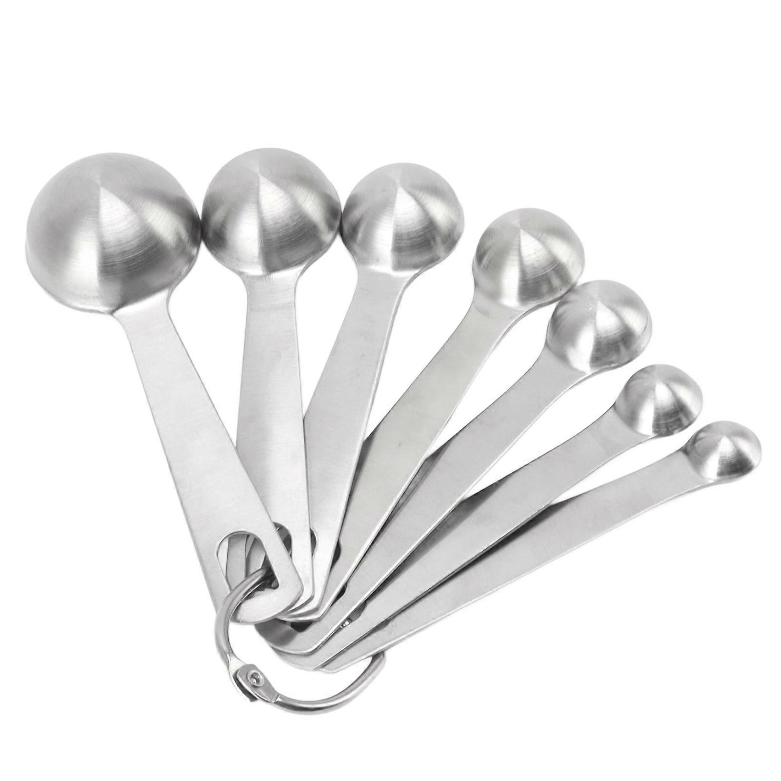 7 PCS Stainless Steel Measuring Spoons Set for Baking & Cooking