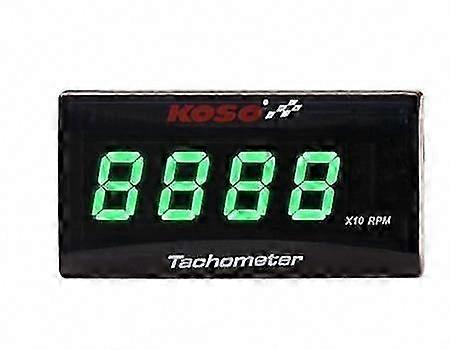 Koso Mini RPM Meter Digital Square LCD Display Tach Hour Meter Tachometer Gauge With Bracket