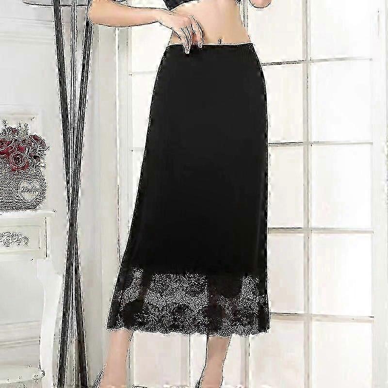 Women's Comfortable Modal Half Slip with Lace Trim and Petticoat Style for Everyday Elegance