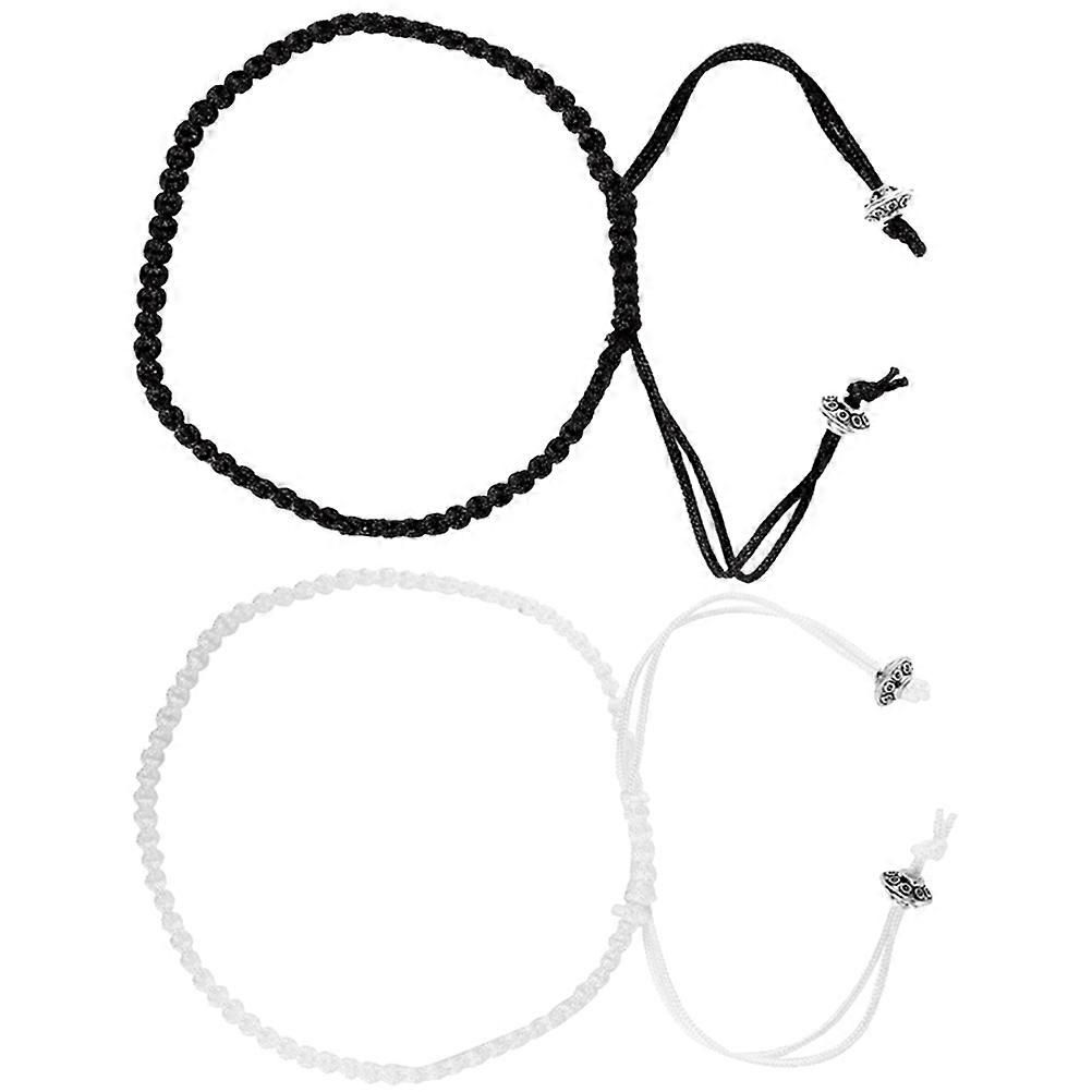 Couples Rope Bracelets Matching 3Pairs for Decoration Braided Wrist Bracelets
