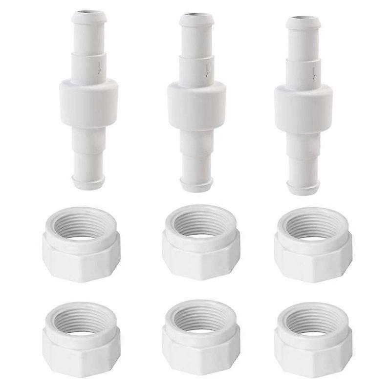 Pool Cleaner Hose Swivel D20 and Hose Nut D15 Kit Replace for Zodiac 280 180 380 3900 Pool Cleaner (9 Pack)