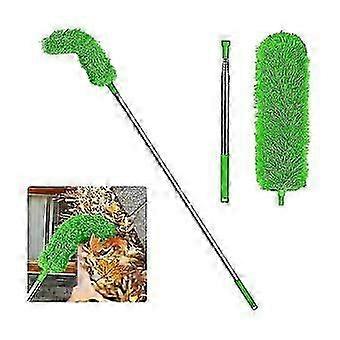 Gutter Cleaning Brush Roofing Tool with Telescopic Extendable Pole 8.2Ft Guard Cleaner Tool Easy Re