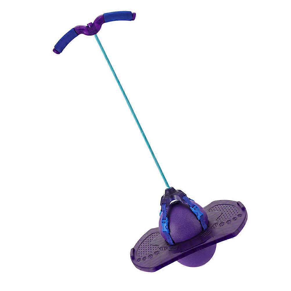 Jumping Ball with Handle Sports Toy for Outdoor Activity Purple Edition