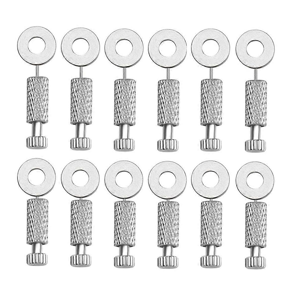 12Pcs DIY Leather Located Needles Tools,Position Leather Edges Lock