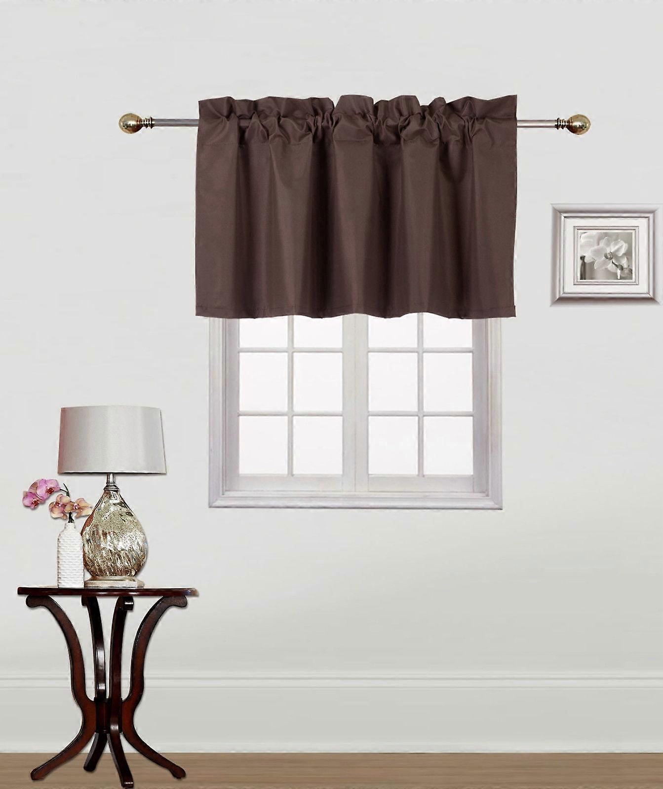 SAMIMPORT-2011 Microfiber Blackout Window Valance, 38” x 18”