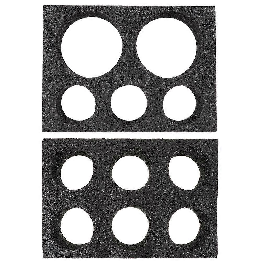 Milk Tea Packing Tray 4 Pcs Multi-Hole Cup Holder For Takeout Black Rectangular Design Ideal For Dessert Shops