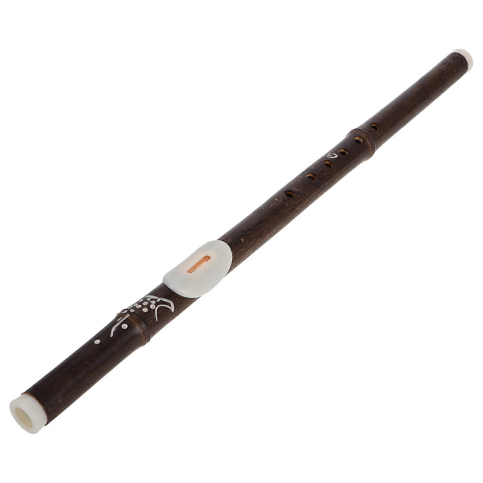 Ethnic Instrument Horizontal Bawu 2Pcs Suitable For Beginners And Professional Players G Tuning Dark Brown Musical Performance