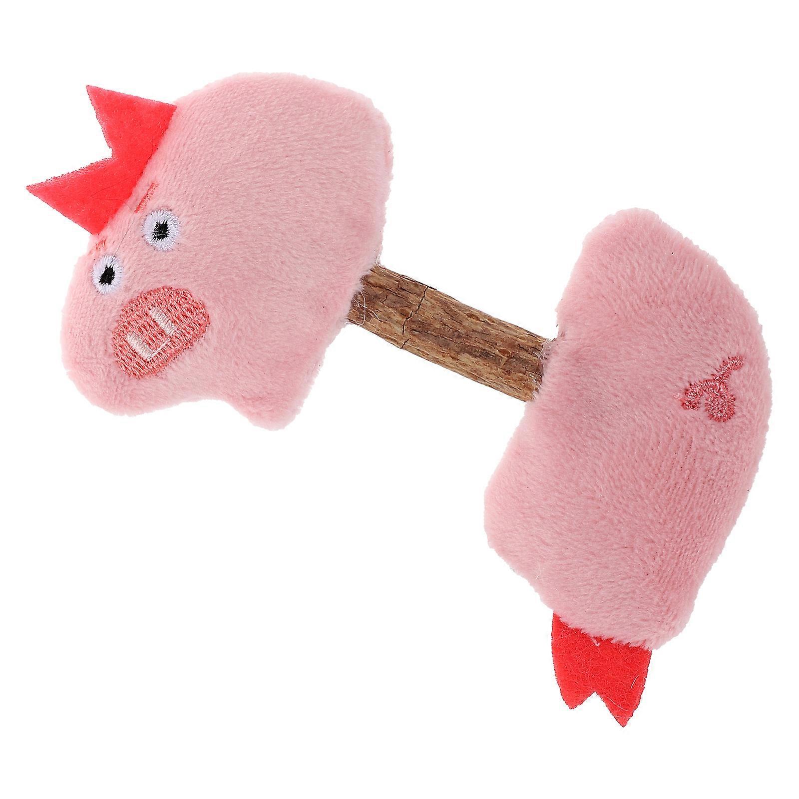 Silvervine Cat Toy Plush Cartoon Animal Shape for Kitten Teething Toy