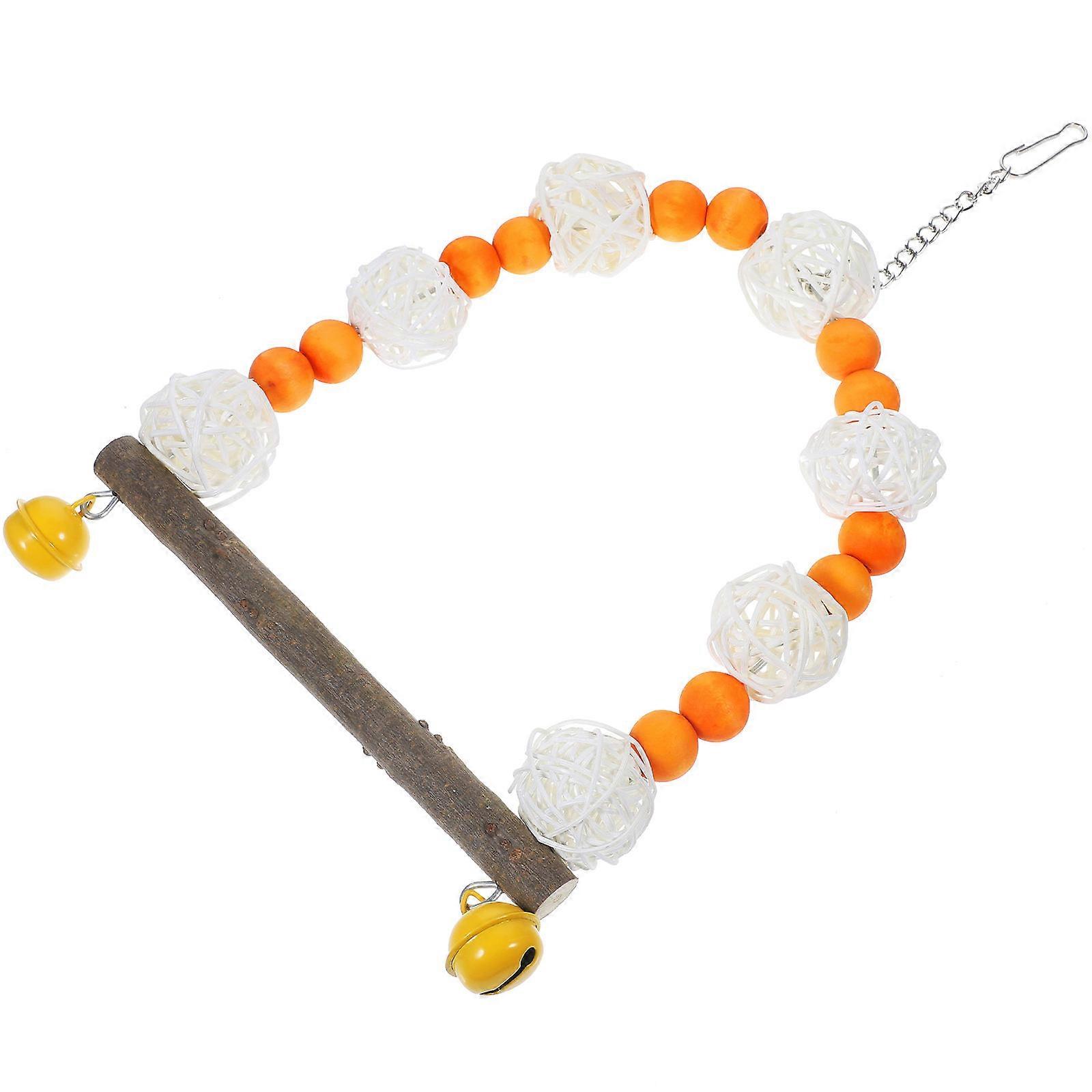 Rectangular Hangable Bird Toy For Cockatiels Perfect For Physical Exercise 2Pcs