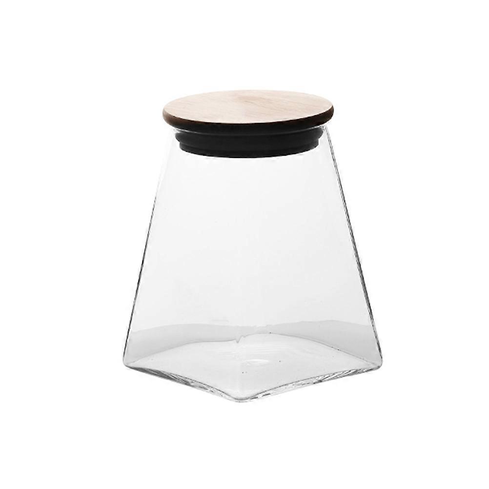 Food Storage Container Glass Airtight Storage Jar for Grains 2Pcs