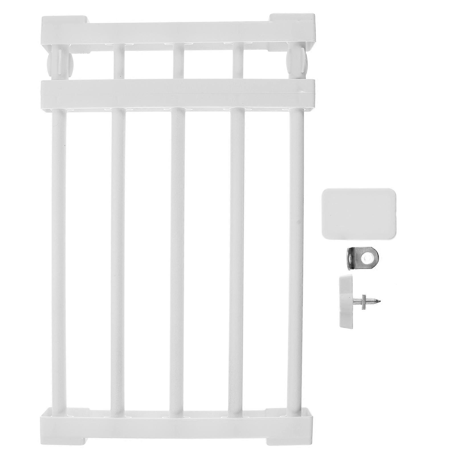 Adjustable Clothing Storage Rack with Closet Bracket 4Pcs White