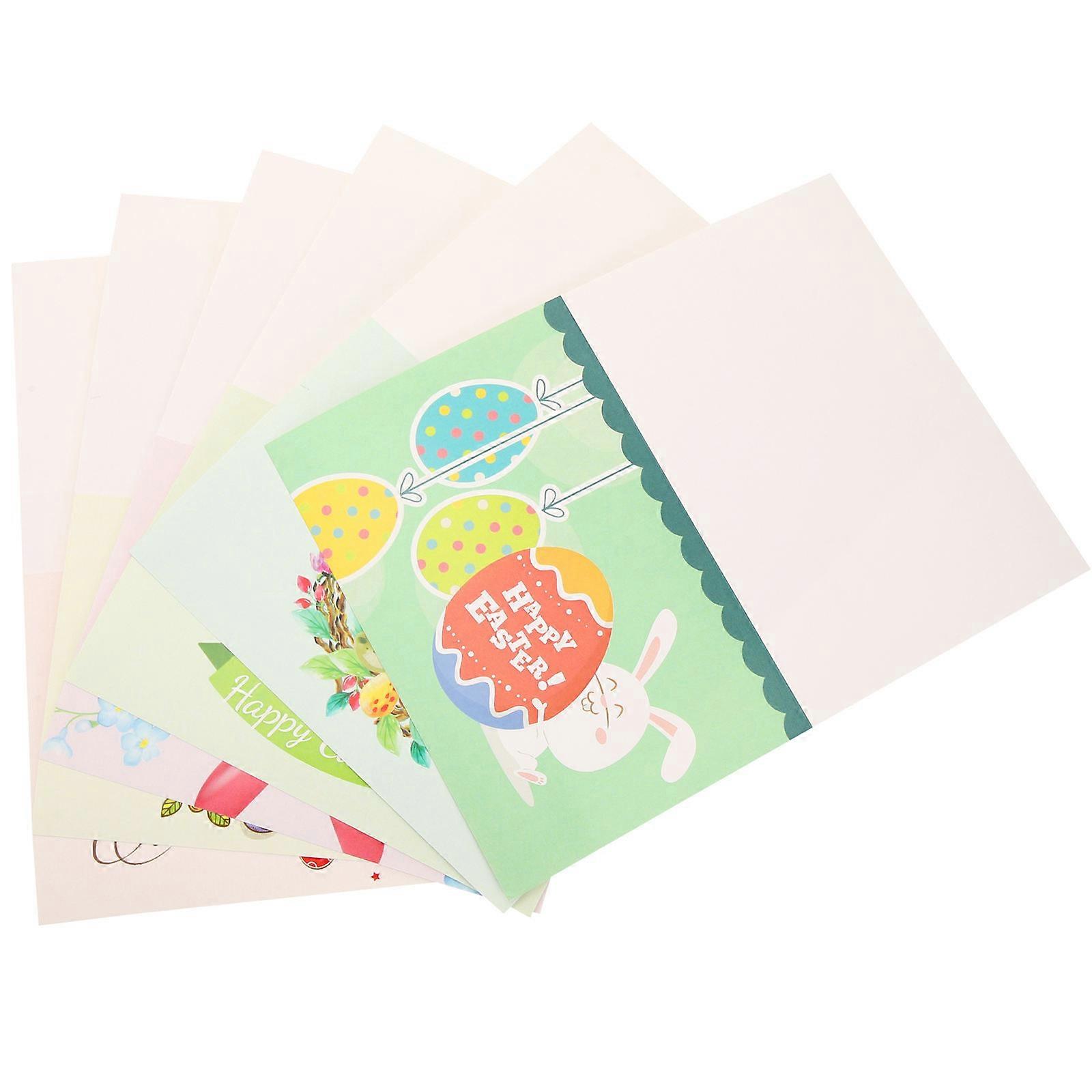 Easter Theme Greeting Cards Happy Easter Card with Envelope 8Sets for Children