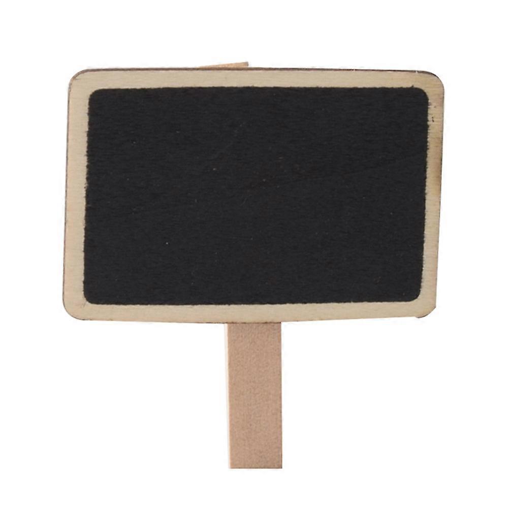 Mini Blackboard Clips Wooden Message Board for Writing 90Pcs Set