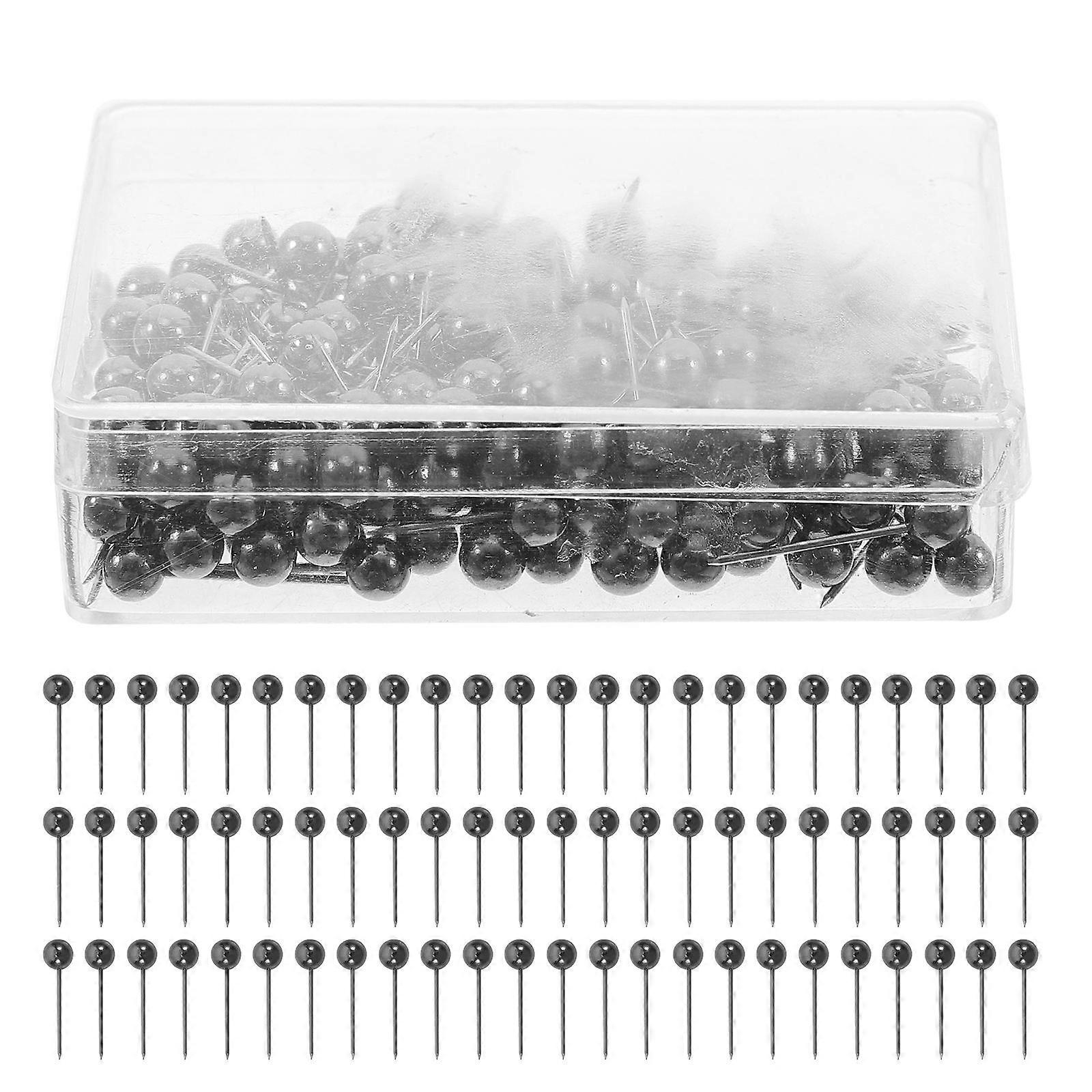 1000Pcs Round Head Map Pins For Decorative Use, Heavy Duty Plastic Push Pins For Classroom And Office Organization, Perfect For Cork Boards And Walls
